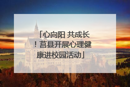 心向阳 共成长！莒县开展心理健康进校园活动