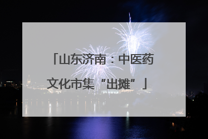 山东济南：中医药文化市集“出摊”