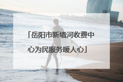 岳阳市新墙河收费中心为民服务暖人心