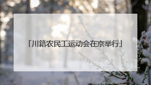 川籍农民工运动会在京举行