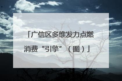 广信区多维发力点燃消费“引擎”（图）