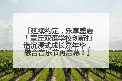 延续约定，乐享盛夏！章丘双语学校创新打造沉浸式成长嘉年华，融合音乐节再启幕！