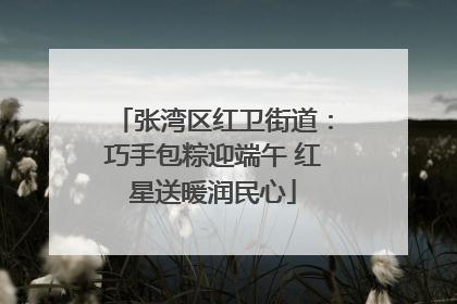 张湾区红卫街道：巧手包粽迎端午 红星送暖润民心