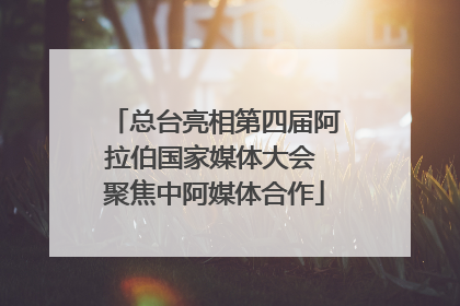 总台亮相第四届阿拉伯国家媒体大会 聚焦中阿媒体合作