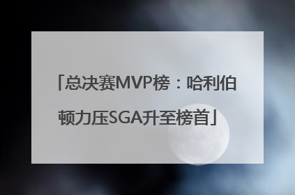 总决赛MVP榜：哈利伯顿力压SGA升至榜首