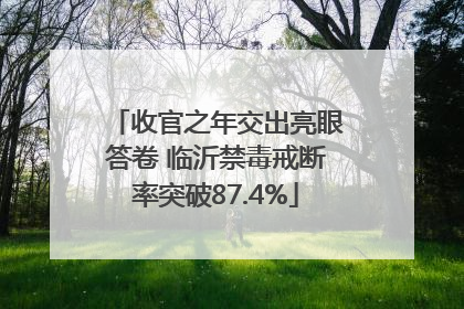收官之年交出亮眼答卷 临沂禁毒戒断率突破87.4%