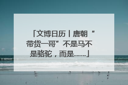 文博日历丨唐朝“带货一哥”不是马不是骆驼，而是……