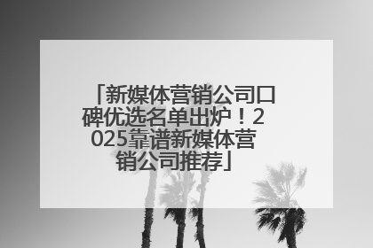 新媒体营销公司口碑优选名单出炉！2025靠谱新媒体营销公司推荐