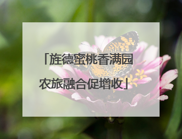 旌德蜜桃香满园 农旅融合促增收