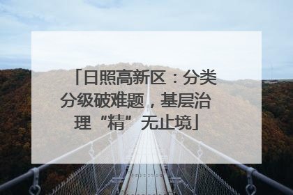 日照高新区：分类分级破难题，基层治理“精”无止境