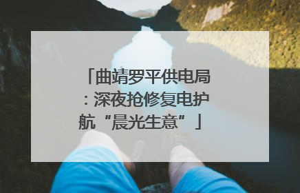 曲靖罗平供电局：深夜抢修复电护航“晨光生意”
