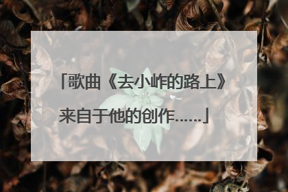 歌曲《去小岞的路上》来自于他的创作……