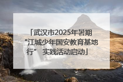 武汉市2025年暑期“江城少年国安教育基地行” 实践活动启动