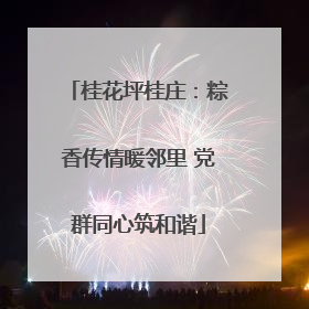 桂花坪桂庄：粽香传情暖邻里 党群同心筑和谐
