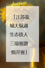 江苏盐城大纵湖生态铁人三项赛激情开赛