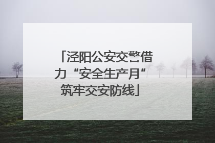 泾阳公安交警借力“安全生产月”筑牢交安防线