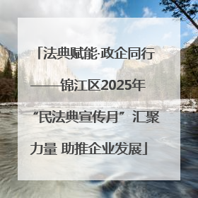 法典赋能·政企同行——锦江区2025年“民法典宣传月”汇聚力量 助推企业发展