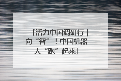 活力中国调研行｜向“智”！中国机器人“跑”起来