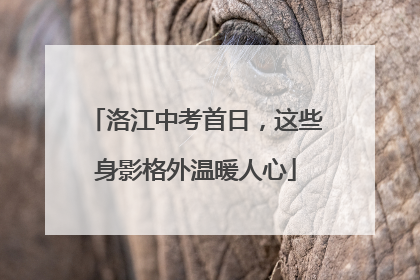 洛江中考首日，这些身影格外温暖人心
