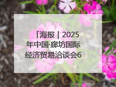 海报｜2025年中国·廊坊国际经济贸易洽谈会6月16日至20日在廊坊召开
