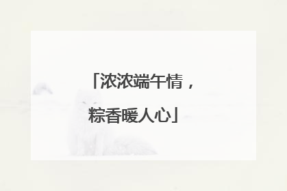浓浓端午情，粽香暖人心