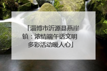 淄博市沂源县燕崖镇：浓情端午话文明 多彩活动暖人心