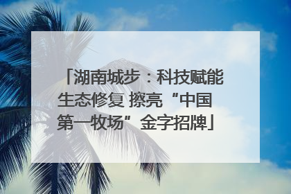 湖南城步：科技赋能生态修复 擦亮“中国第一牧场”金字招牌