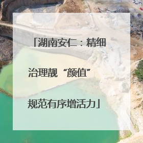 湖南安仁：精细治理靓“颜值” 规范有序增活力