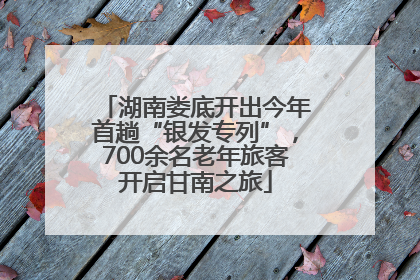 湖南娄底开出今年首趟“银发专列”，700余名老年旅客开启甘南之旅