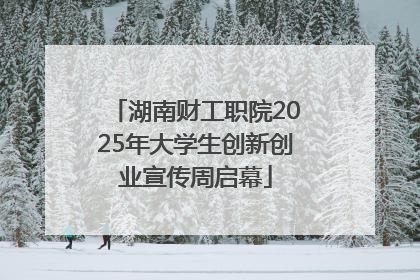 湖南财工职院2025年大学生创新创业宣传周启幕