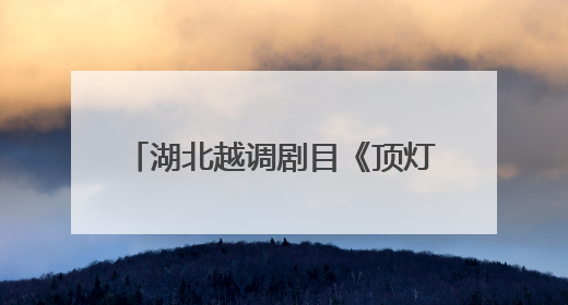 湖北越调剧目《顶灯》绽放“梨花杯”