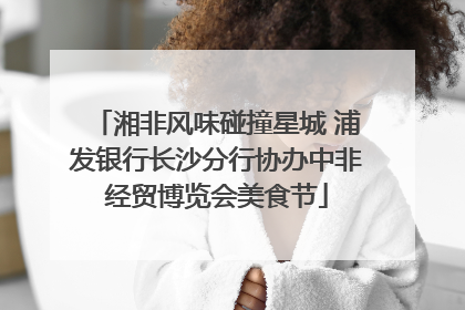 湘非风味碰撞星城 浦发银行长沙分行协办中非经贸博览会美食节