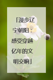 漫步辽宁朝阳：感受穿越亿年的文明交响