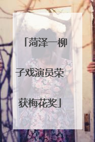 菏泽一柳子戏演员荣获梅花奖
