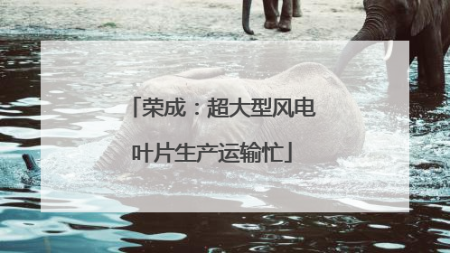 荣成：超大型风电叶片生产运输忙