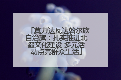 莫力达瓦达斡尔族自治旗：扎实推进北疆文化建设 多元活动点亮群众生活