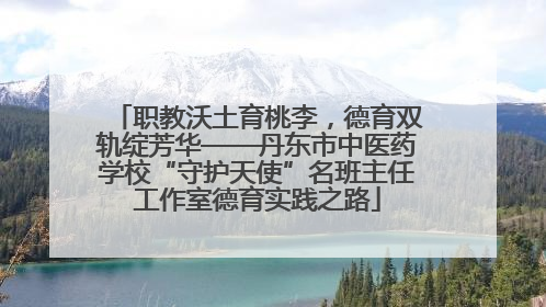 职教沃土育桃李，德育双轨绽芳华——丹东市中医药学校“守护天使”名班主任工作室德育实践之路