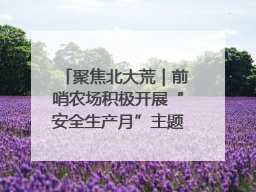 聚焦北大荒｜前哨农场积极开展“安全生产月”主题宣传活动