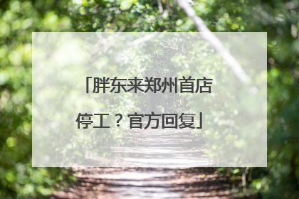 胖东来郑州首店停工？官方回复