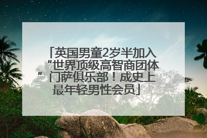 英国男童2岁半加入“世界顶级高智商团体”门萨俱乐部！成史上最年轻男性会员