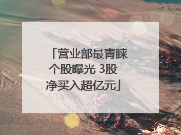 营业部最青睐个股曝光 3股净买入超亿元