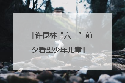 许昆林“六一”前夕看望少年儿童