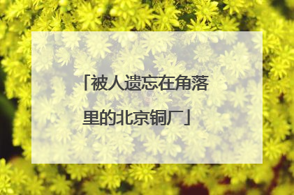 被人遗忘在角落里的北京铜厂