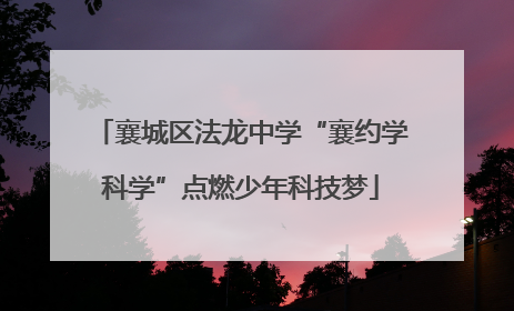 襄城区法龙中学“襄约学科学”点燃少年科技梦