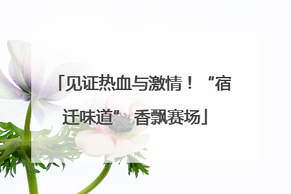 见证热血与激情！“宿迁味道” 香飘赛场