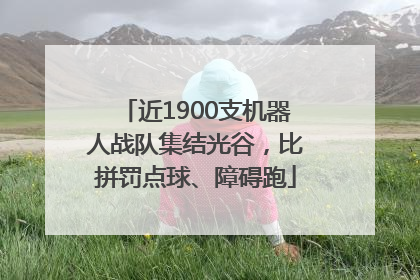 近1900支机器人战队集结光谷，比拼罚点球、障碍跑