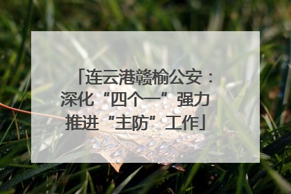 连云港赣榆公安：深化“四个一”强力推进“主防”工作