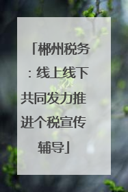 郴州税务：线上线下共同发力推进个税宣传辅导