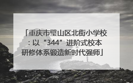 重庆市璧山区北街小学校：以“344”进阶式校本研修体系锻造新时代强师