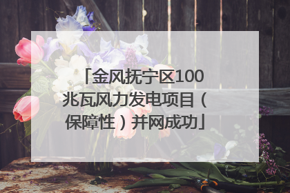 金风抚宁区100兆瓦风力发电项目（保障性）并网成功